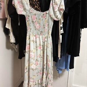 Floral Puff Sleeve Dress